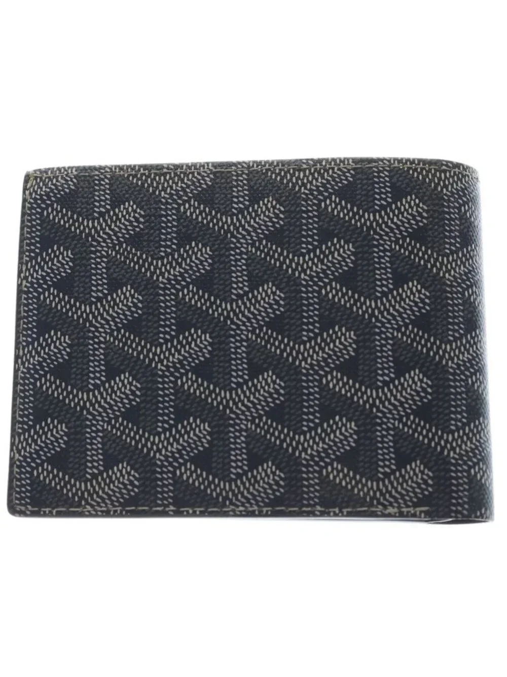 Goyard Saint Florentine Bifold Wallet Compact Helibone Leather Gray